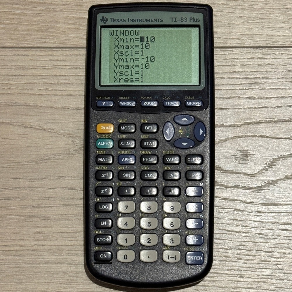 Texas Instruments Unisex TI-83 Plus OS Black Graphing Calculator School STEM